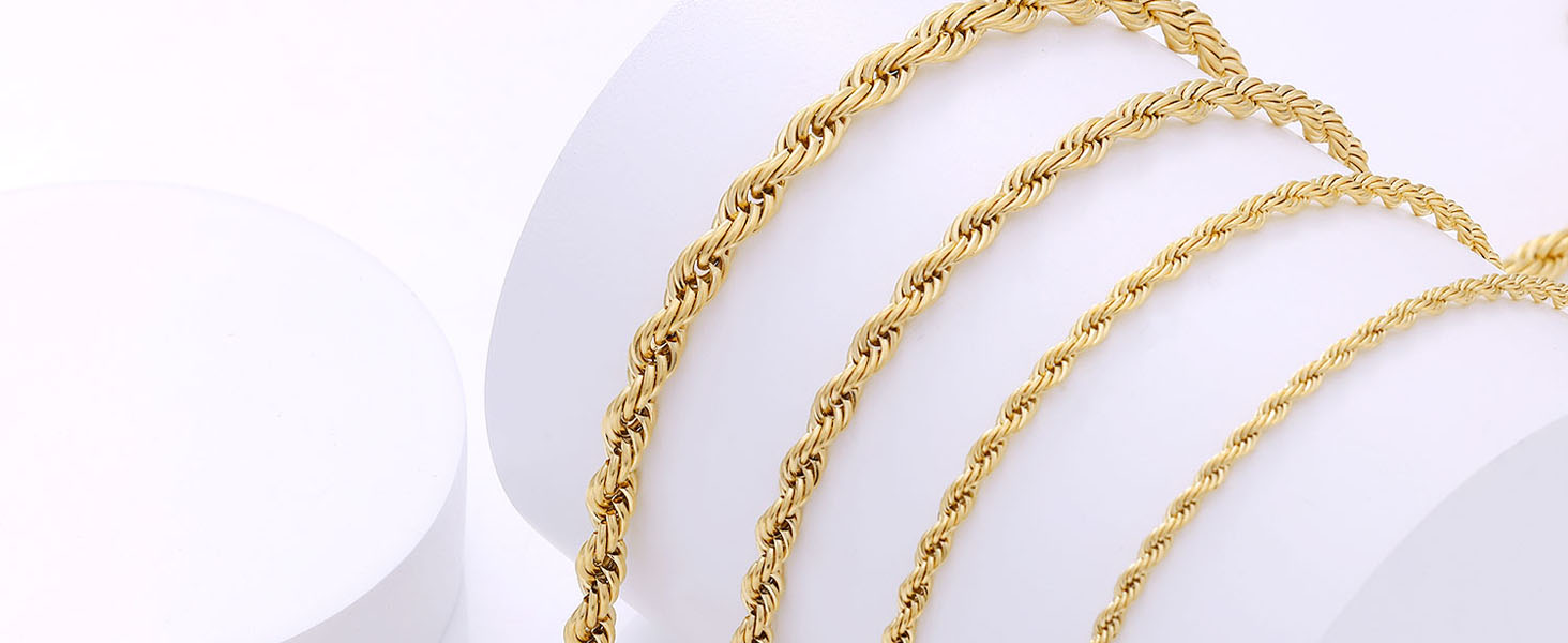gold rope chain for men