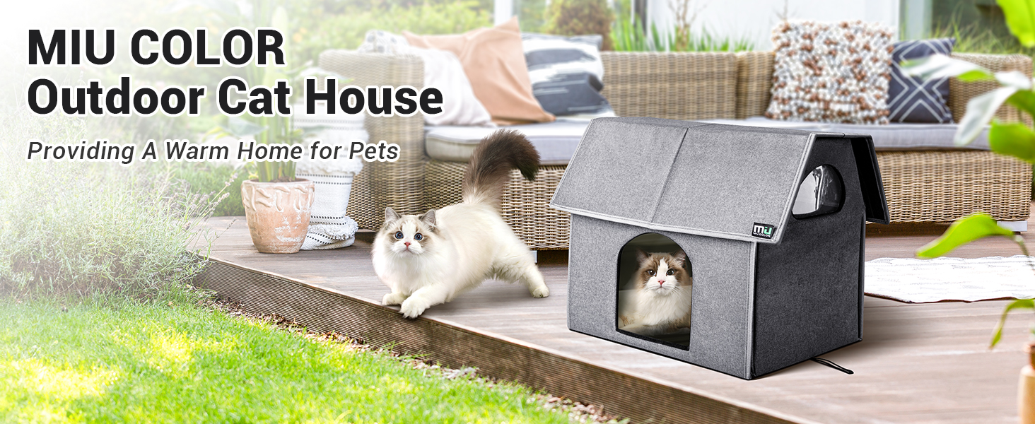 outdoor cat house grey 1