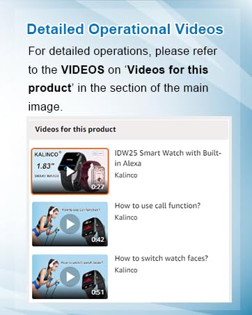 Detailed Operational Videos