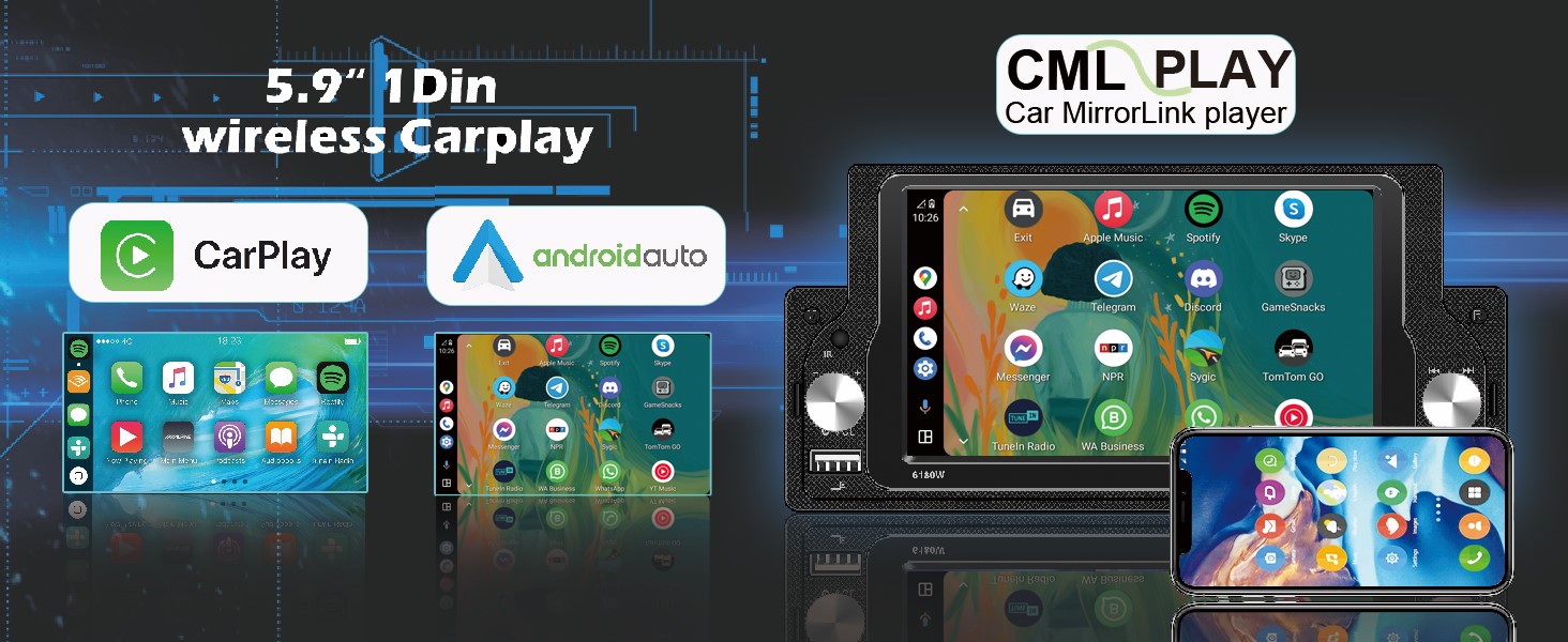 apple carplay single din