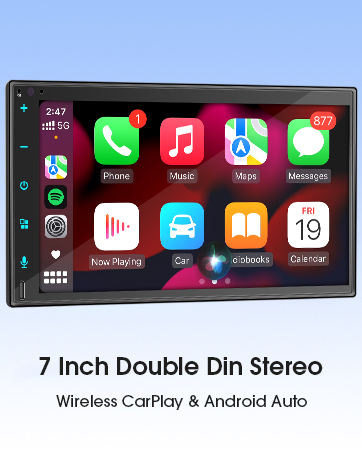 double din carplay stereo