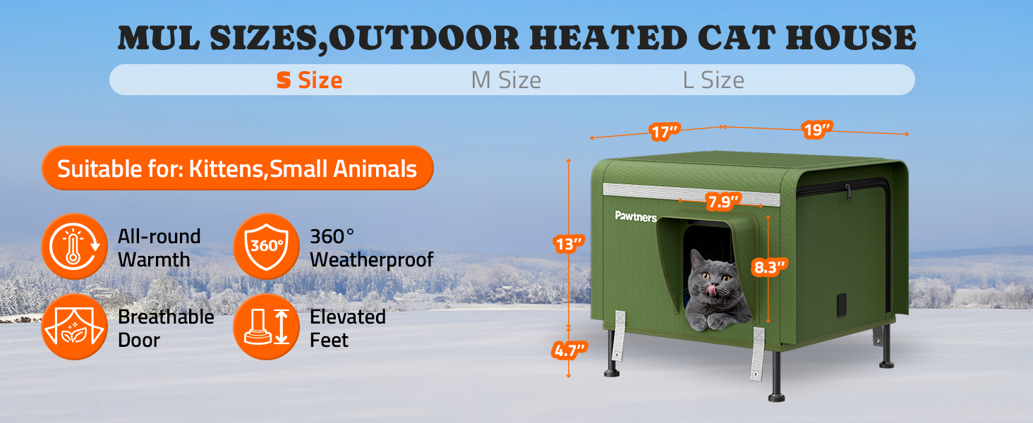 heated outdoor cat house