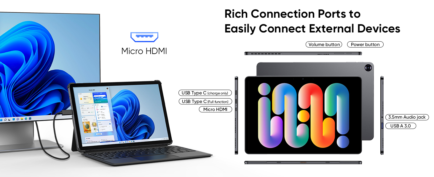 10.1" windows table with keyboard and pen