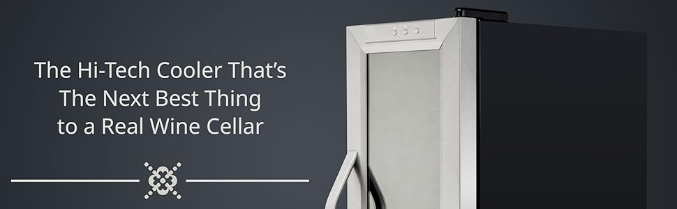 modern sleek design wine cooler