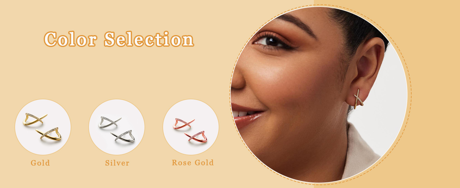  EARRINGS-3-CZ X