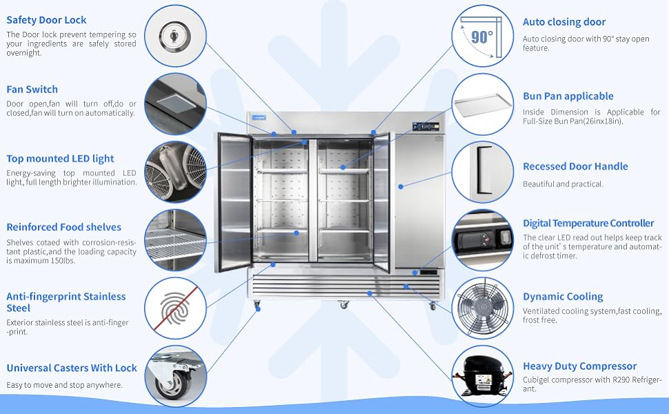 commercial  freezer