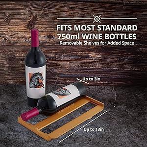 Ivation wine cooler fits 750ml bottle