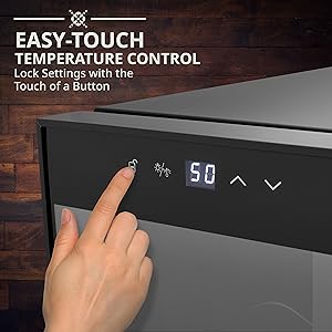 Ivation wine cooler easy touch control