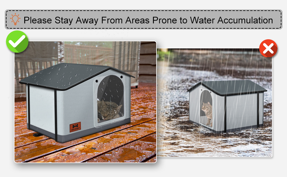 waterproof cat house