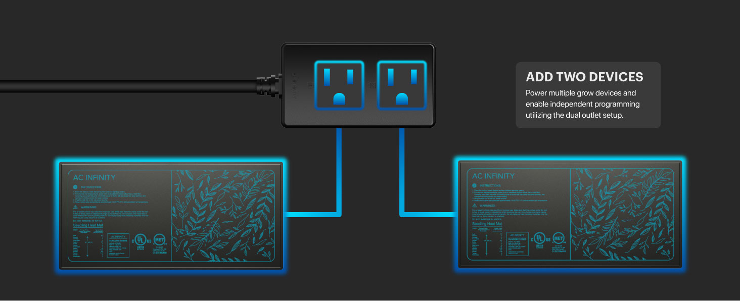 Controller Temperature Humidity VPD Timer Cycle Schedule Cooling Ventilation Lighting Bluetooth WiFi
