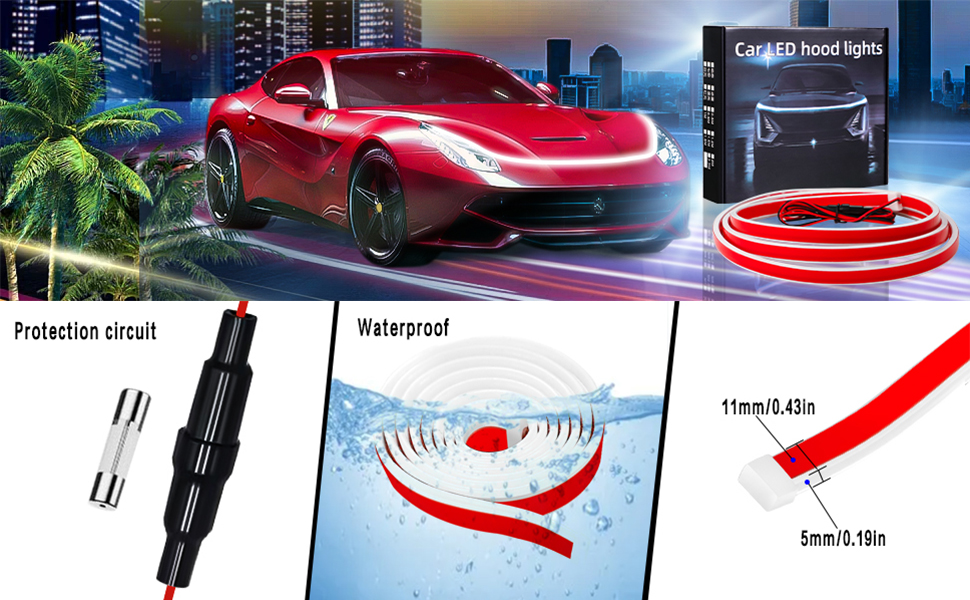 car led hood light 
