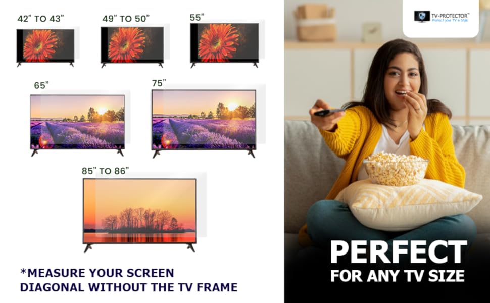 size, measure your screen diagonal without the tv frame