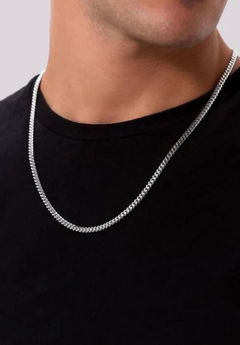 silver cuban chain