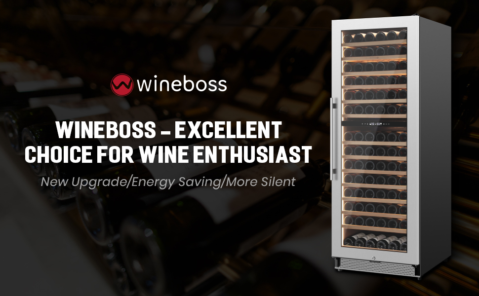 Wine Cooler Refrigerator 154 Bottle Dual Zone Built-in Under Counter Freestanding Cellars Fridge