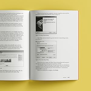 Spread of Linux Basics for Hackers on yellow background with figures and text