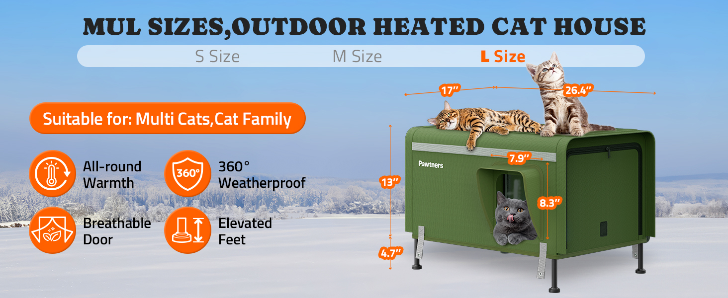 heated cat house