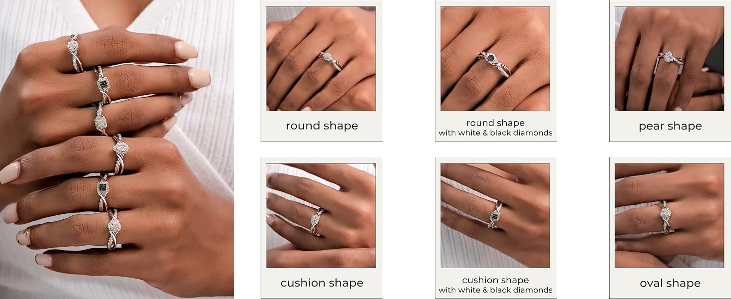 silver rings, diamond rings for her, solitaire rings for women, gifts for women, gift for wife