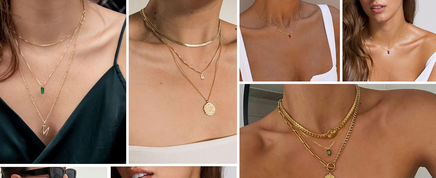 dainty gold necklace