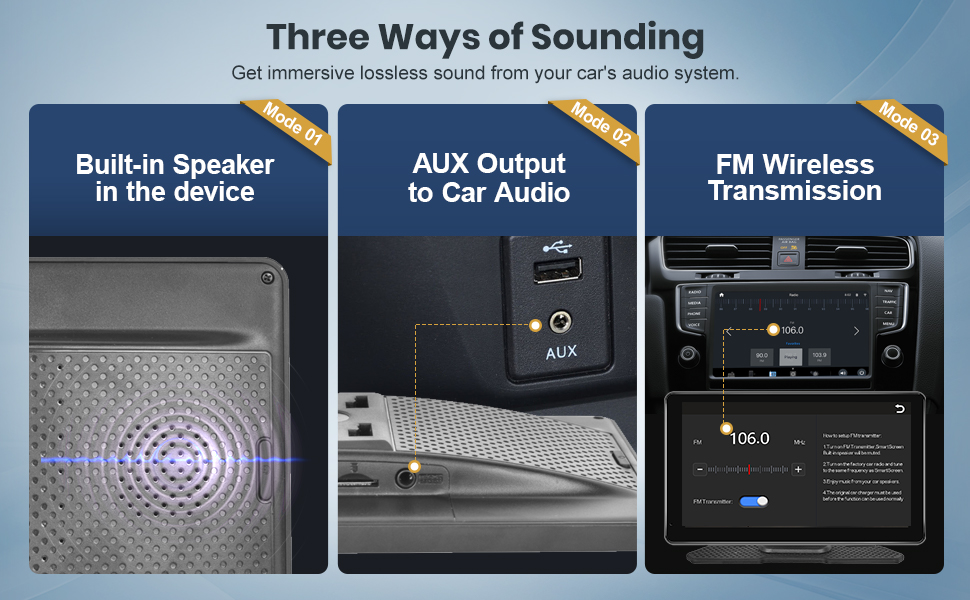 Wireless Carplay Android Auto Car Stereo System