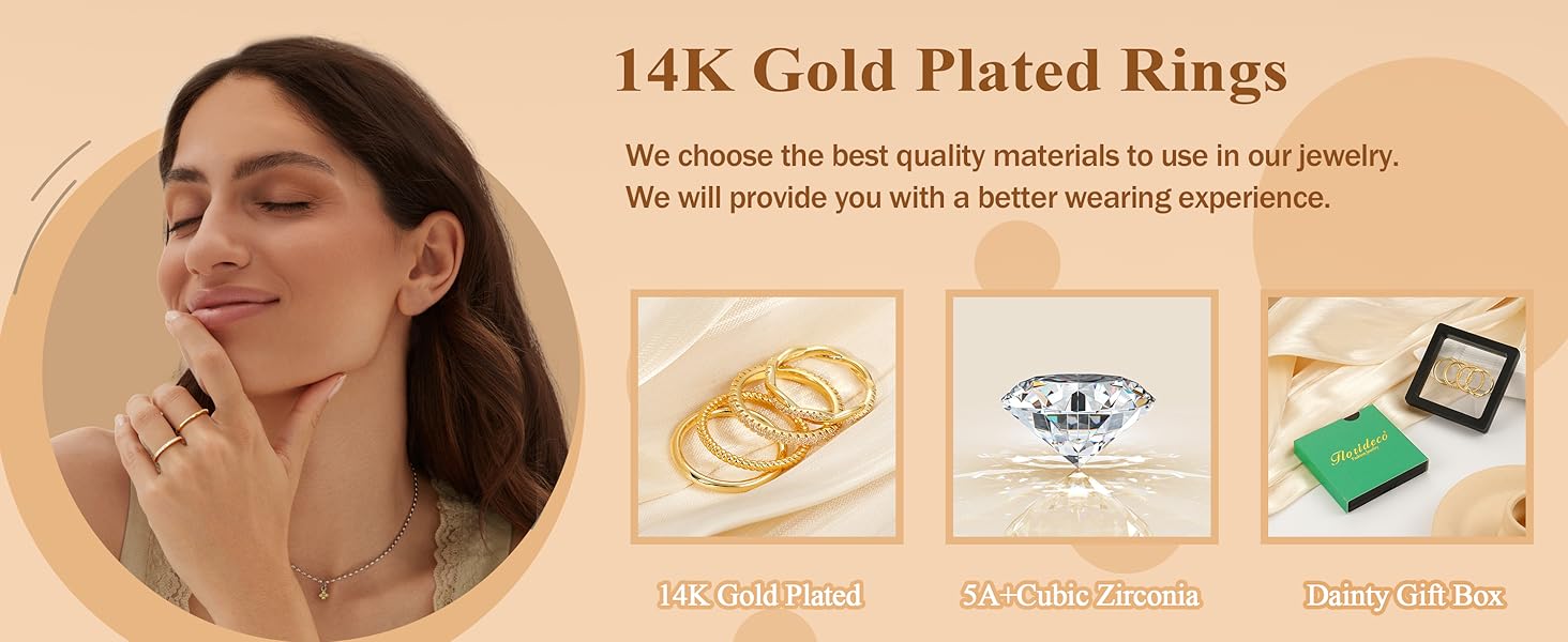 Stackable Gold Rings
