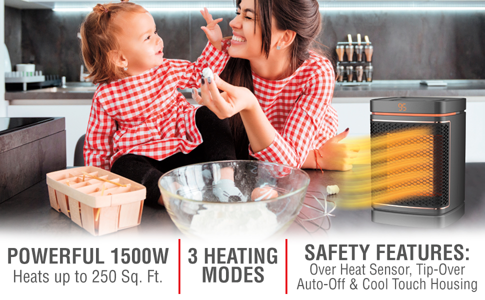 Handy Heater Copper Core Pure Warmth Features