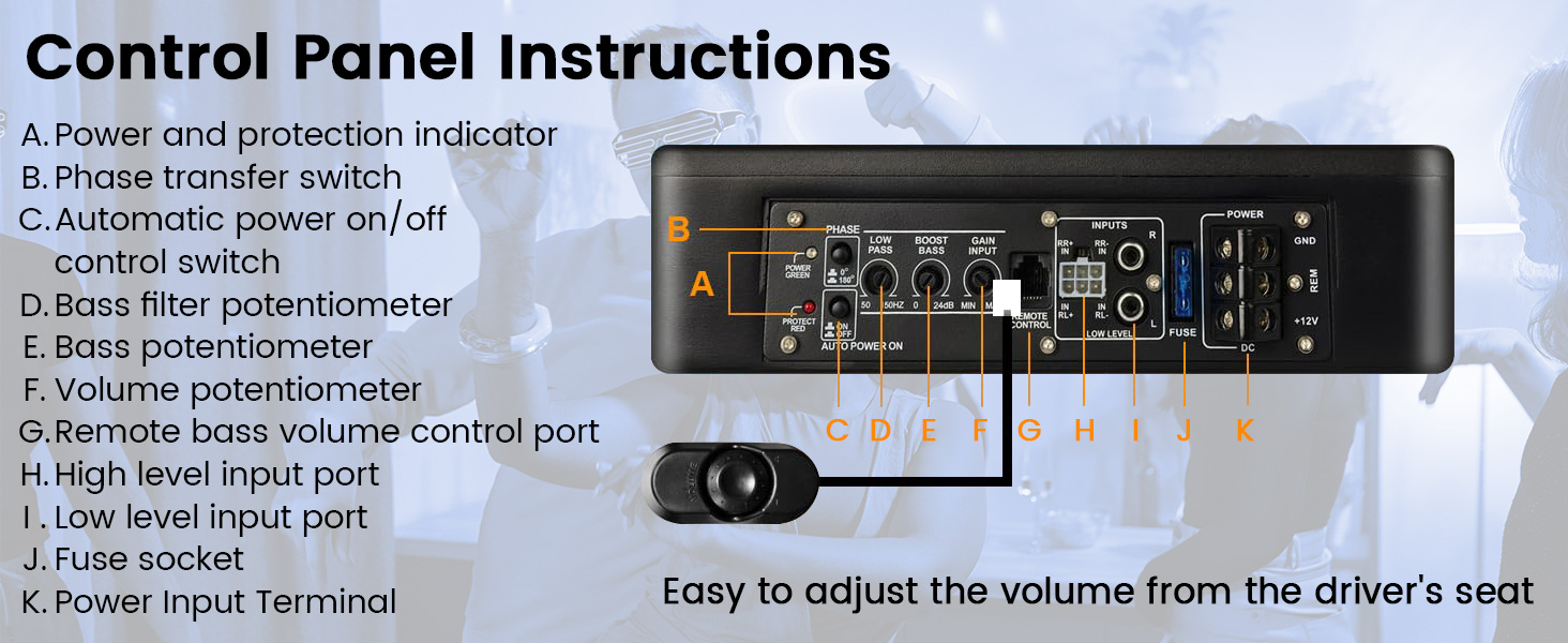 Powered Car Subwoofer