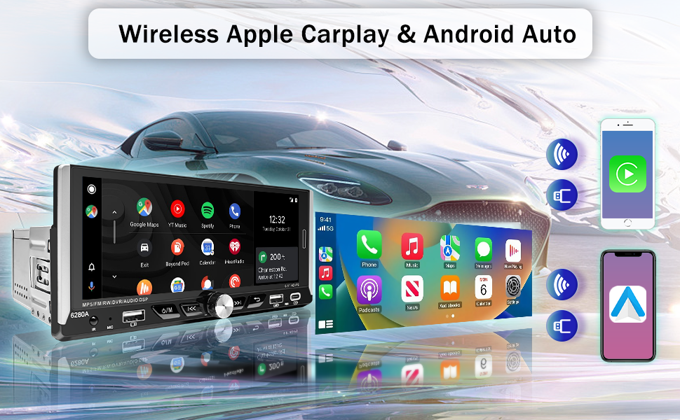 Wireless Apple Carplay,Android auto