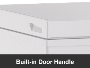 deep freezer with basket
