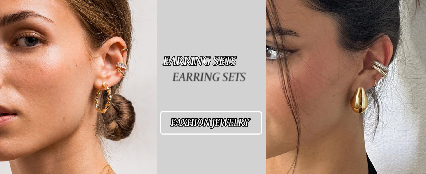 gold hoop earrings