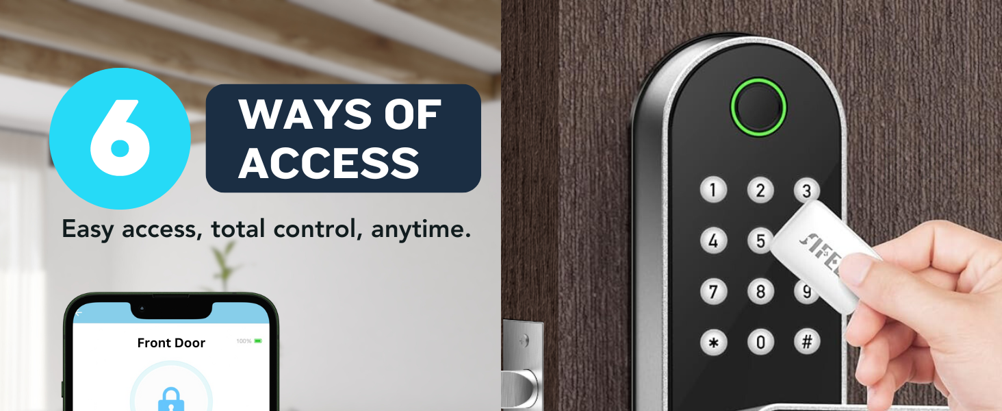 6 ways to access door lock