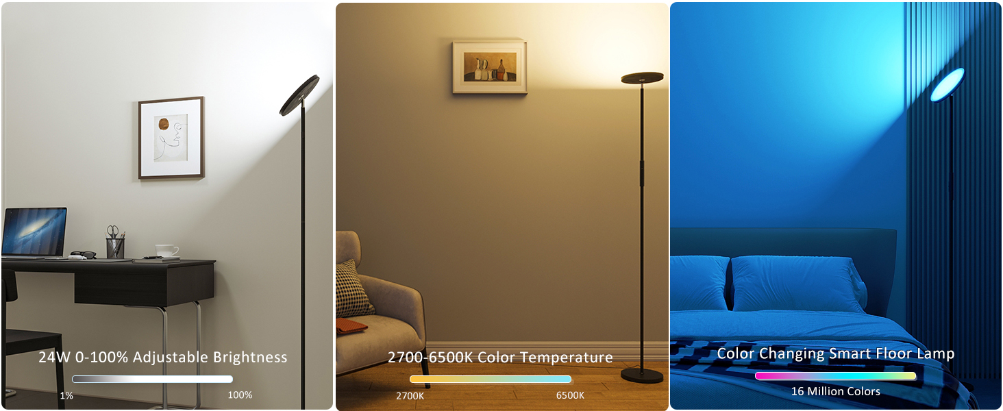 Bright floor lamp
