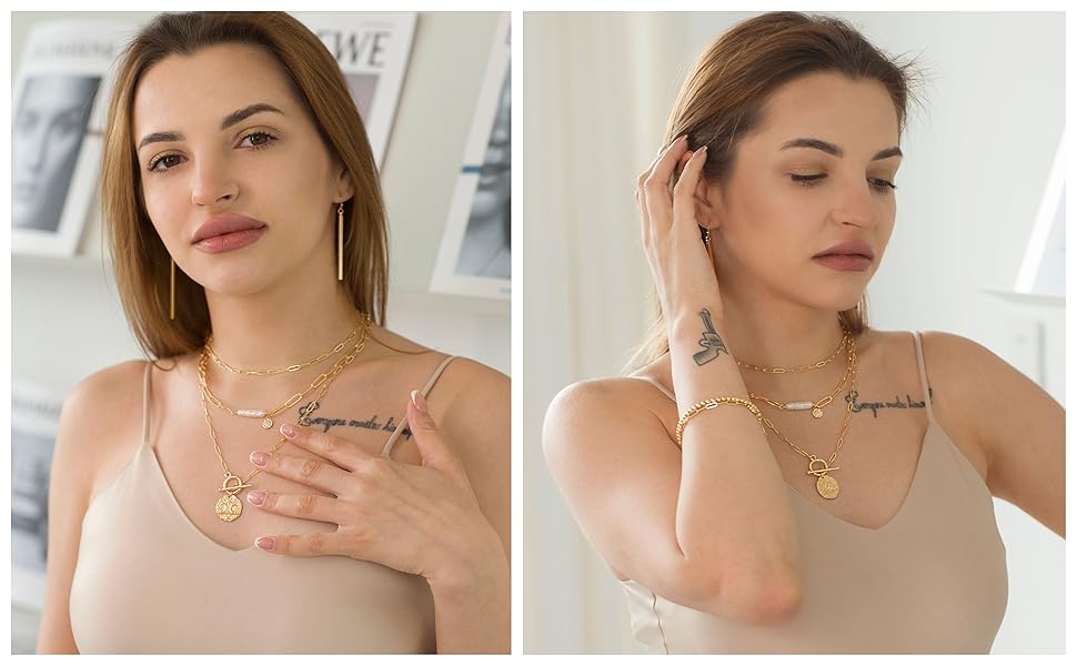Gold Layering Necklace