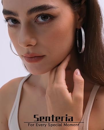 925 Sterling Silver Hoop Earrings for Women