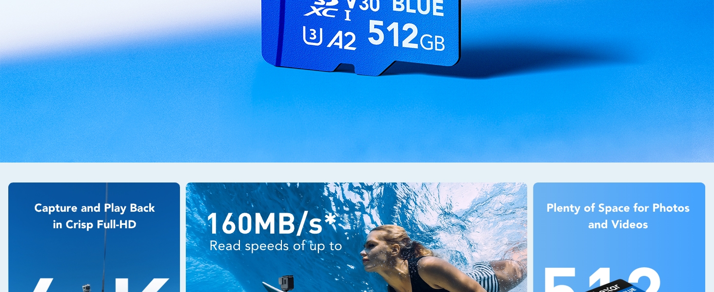 Blue Microsd