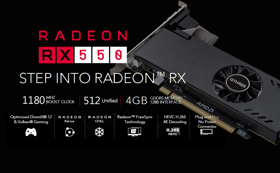 rx 550 low profile graphics card