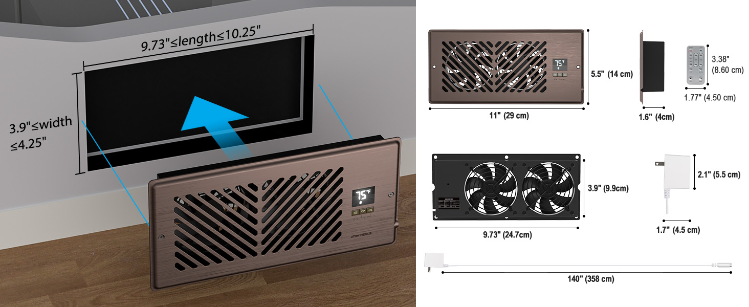 air booster register fan
