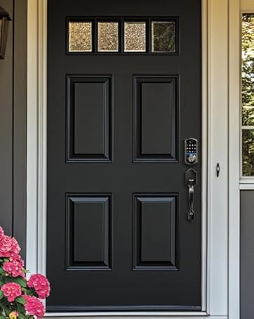 keyless entry door lock with handle 