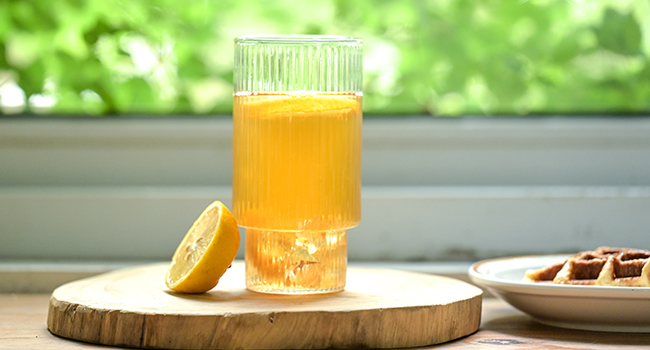 ribbed glassware