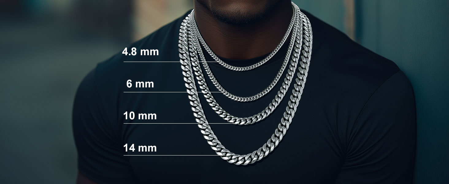prefect length cuban necklace for men