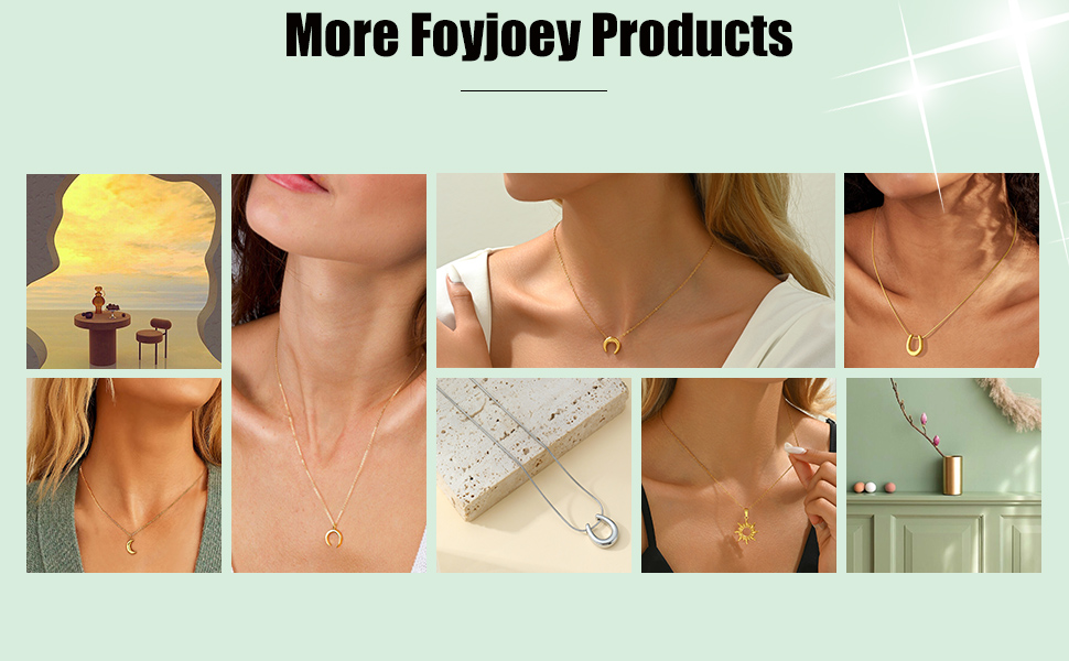 Horn Horseshoes Pendant Necklaces