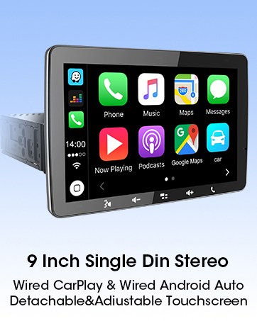 single din carplay radio