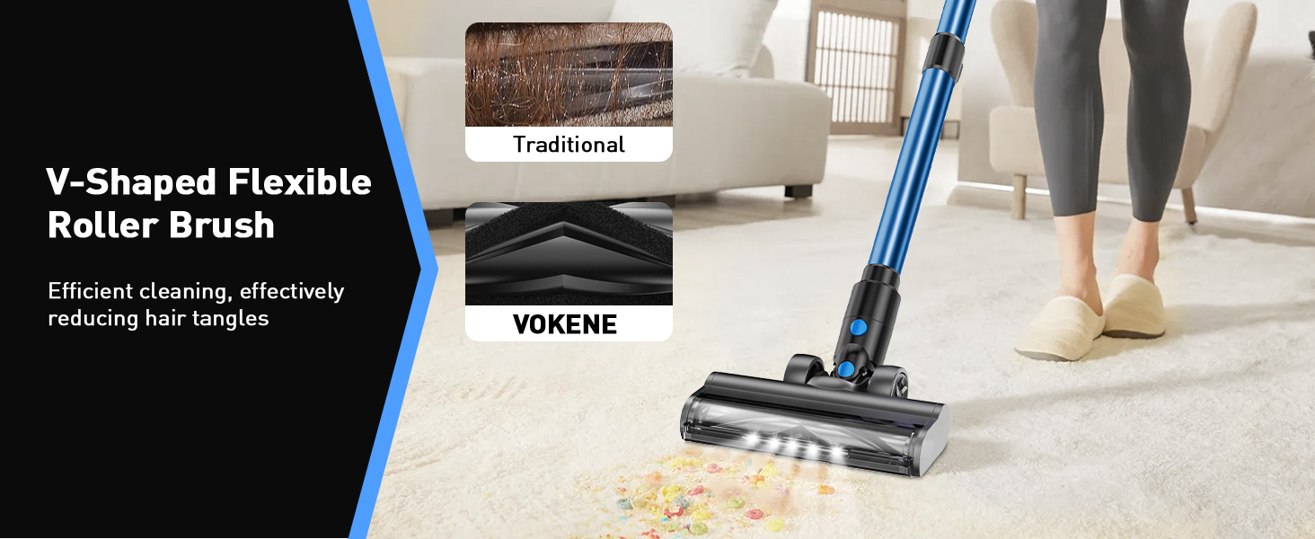 8-in-1 Lightweight Stick Vacuum with LED Display & 3 Cleaning Modes