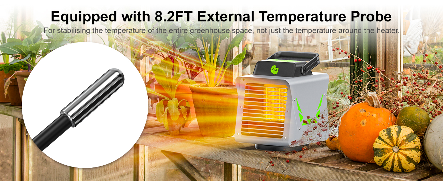 Safe Heater for Greenhouse, Grow Tents, Flower Room, Sunroom