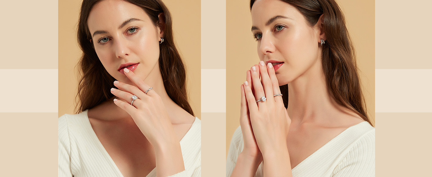 Cubic Zirconia Engagement Ring