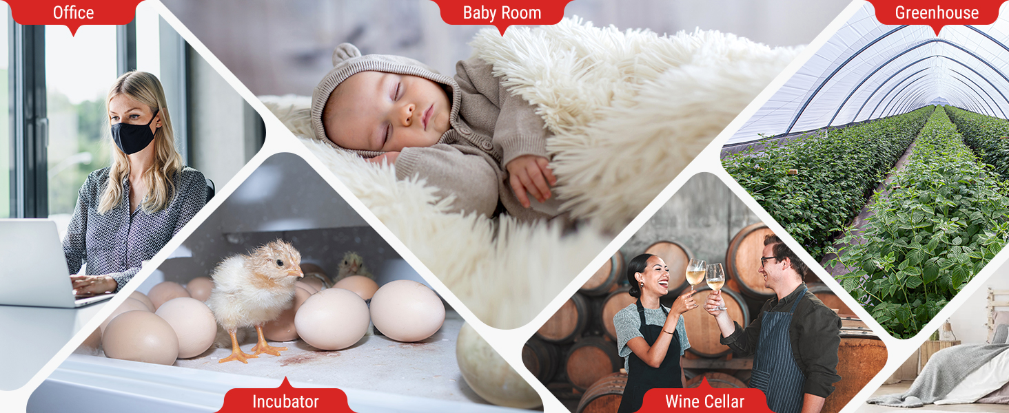 thermometers & weather instruments temperature and humidity sensor magnetic thermometer indoor