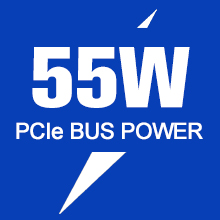 55 watts pcie bus power