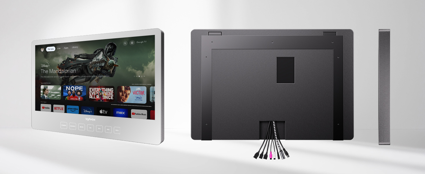 smart mirror tv with stylish and simple design