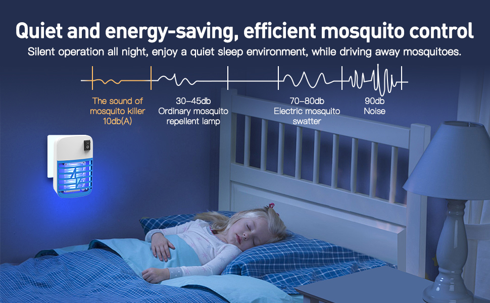 Quiet and energy-saving, efficient mosquito control