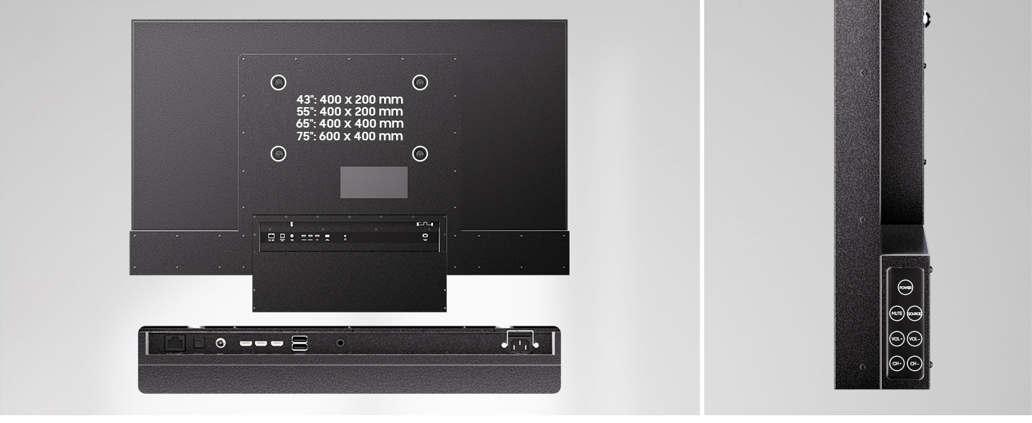 Physical TV button HDMI ARC/CEC USB Ethnert