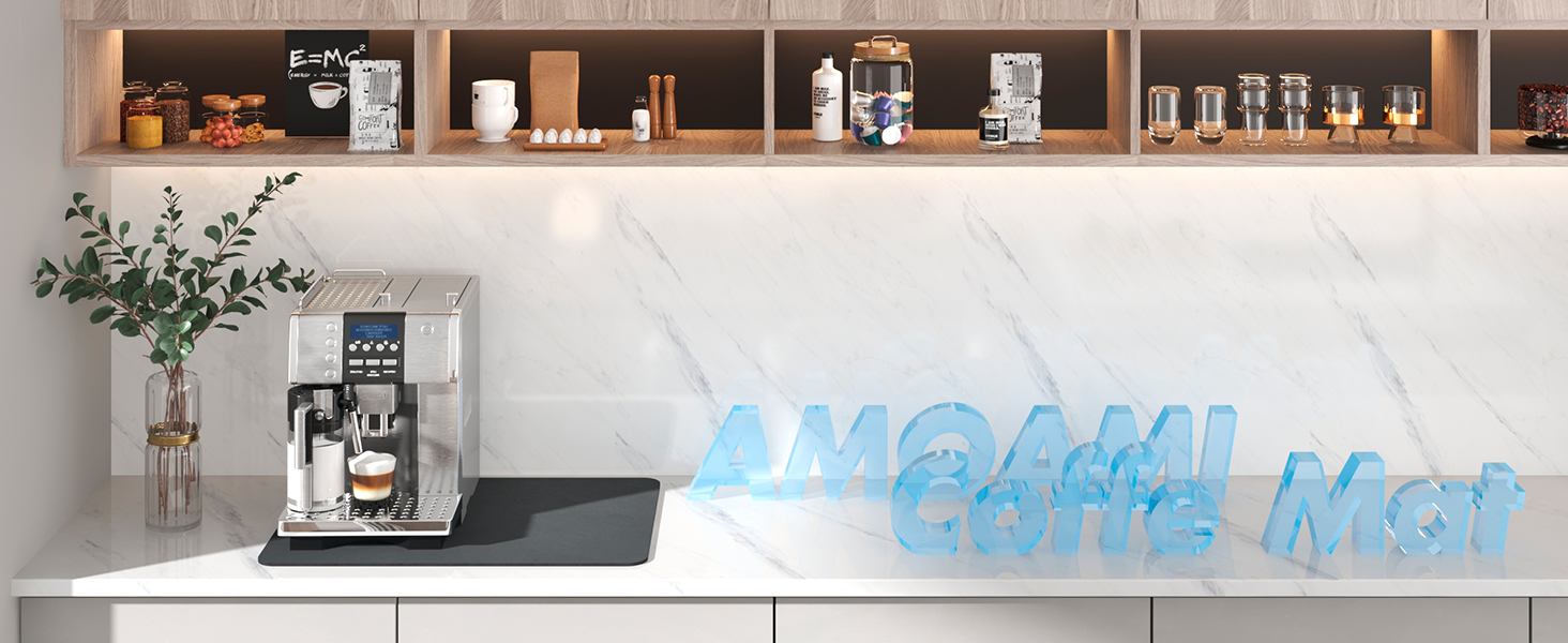 Coffee Mat Absorbent Coffee Bar Accessories Coffee Machine Mat Dish Drying Mat for Kitchen Counter